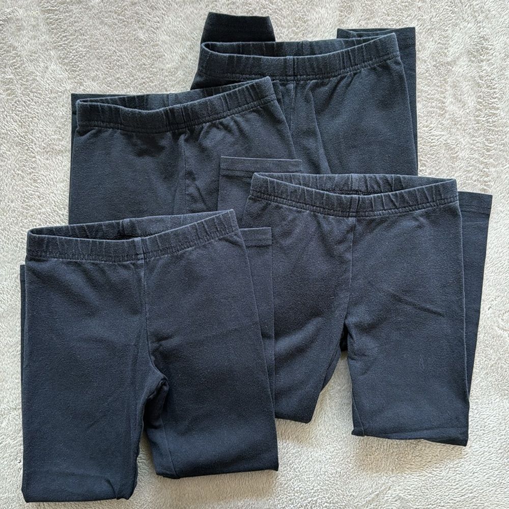 Bundle of 4 pairs of leggings, girls size 5- Carter’s - Picture 2 of 3